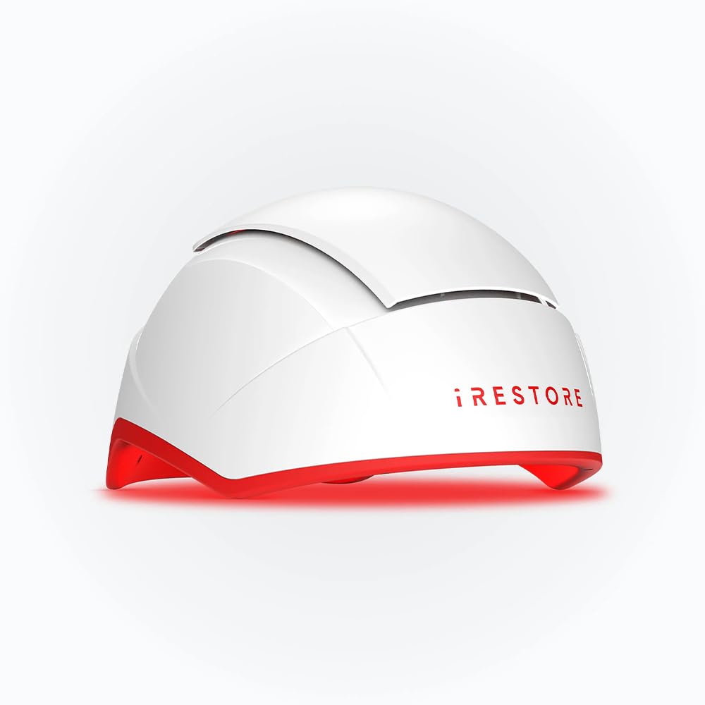 iRestore Laser Hair Growth Helmet (LLLT), a high-end device for men's hair regrowth.
