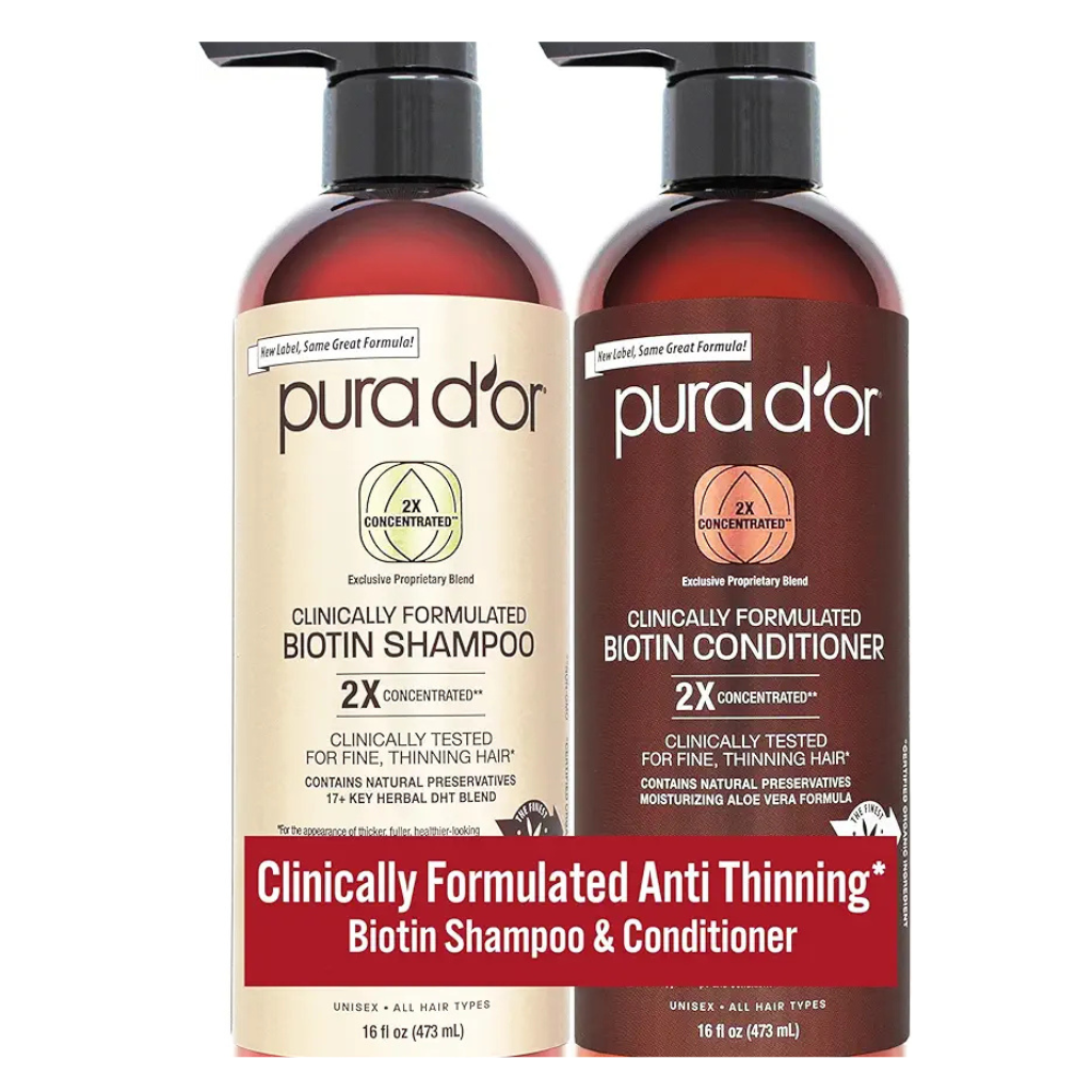 Pura dor shampoo and conditioner