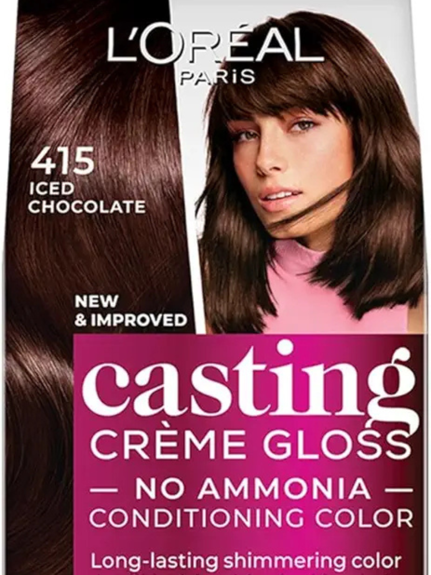 L'Oreal Paris Casting Crème Gloss, a popular ammonia-free hair dye that provides natural-looking color and high shine.