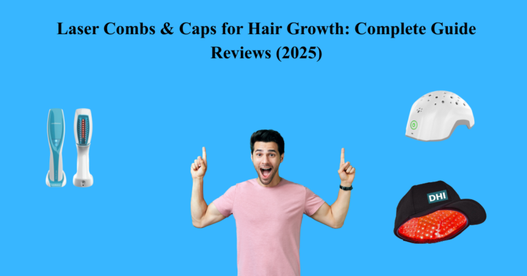 Protouch LED Comb Protouch LED Hair Growth Therapy Comb with red and blue light modes and sonic vibration massage for hair fall control.